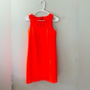 J. Crew Factory Orange Sleeveless Dress